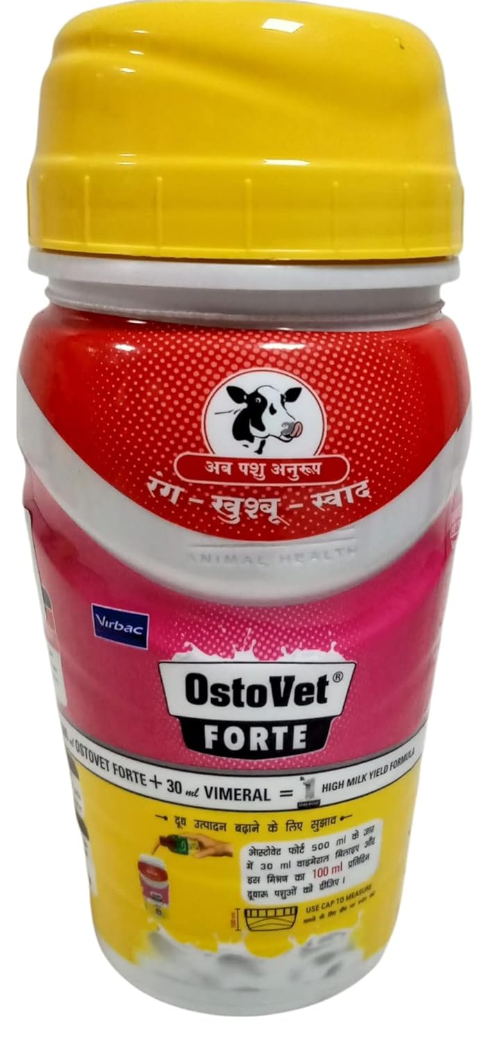 Ostovet Forte Double Strength Calcium & Vitamin Liquid (500Ml) For Animals, Cattle - Image 2
