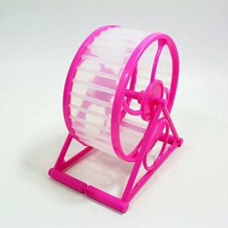 12.5 cm Jumbo Running Cum Jogging Cum Exercise Wheel for Hamster/Dwarf/Gerbil/Mice/Mouse (Pink)