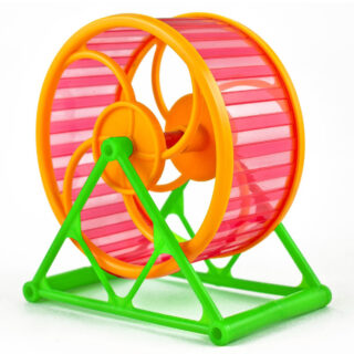 12.5 cm Running Cum Jogging Cum Exercise Wheel for Hamster/Dwarf/Gerbil/Mice/Mouse (Random Color)