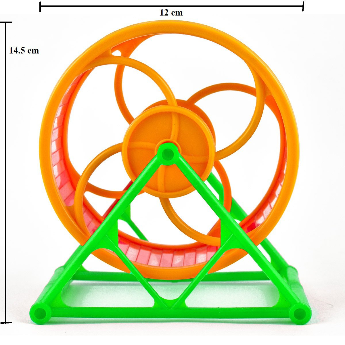 12.5 cm Running Cum Jogging Cum Exercise Wheel for Hamster/Dwarf/Gerbil/Mice/Mouse (Random Color) - Image 2