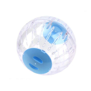 Transparent Running Cum Jogging Cum Exercise Ball for Hamster, Dwarf, Gerbil, Mice and Mouse (18.5 cm, Blue)