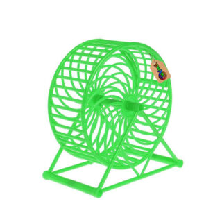 Jumbo Running Cum Jogging Cum Exercise Wheel for Hamster/Dwarf/Gerbil/Mice/Mouse (13cm, Green)