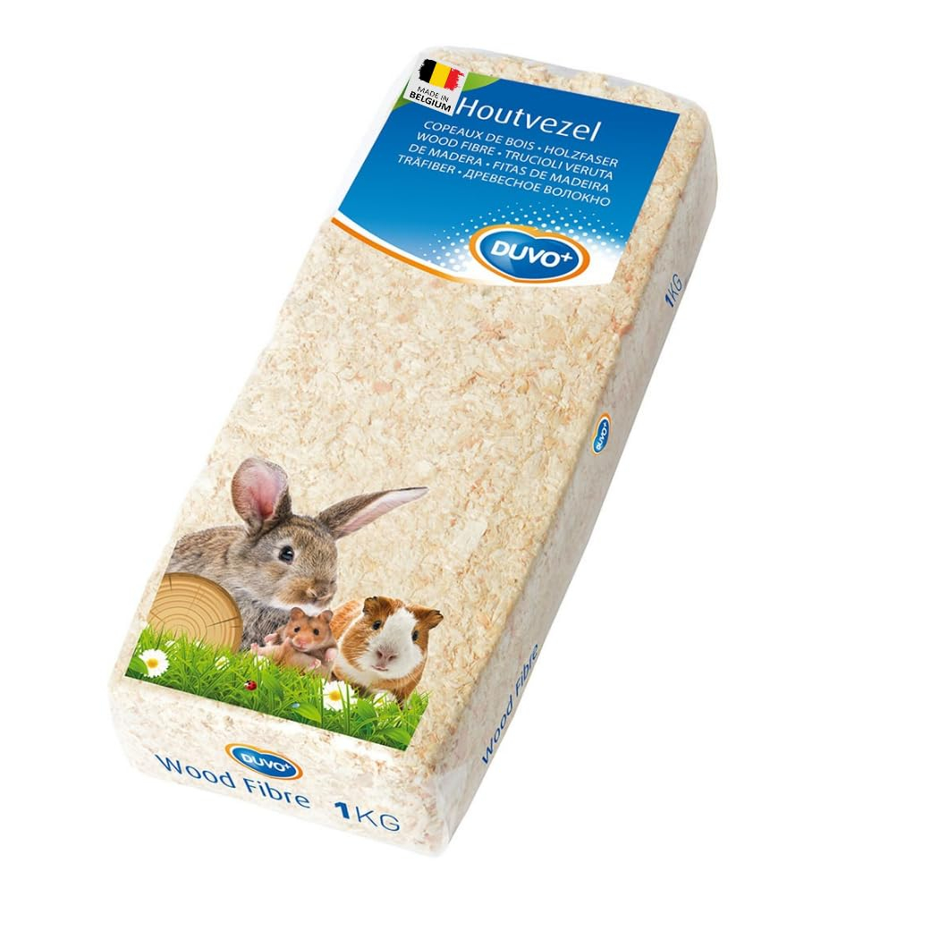 Dear Pet Compressed Wood Fiber Pet Bedding 1 kg – Odor-Controlled (Apple, Lemon & Coffee), Low‑Dust & Hypoallergenic – Natural, Biodegradable Small Animal Litter