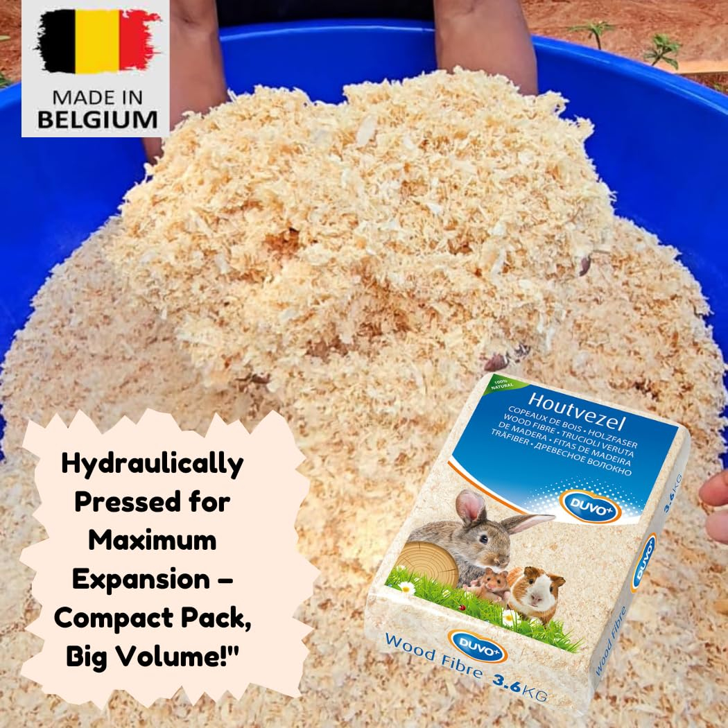 Dear Pet Compressed Wood Fiber Pet Bedding 1 kg – Odor-Controlled (Apple, Lemon & Coffee), Low‑Dust & Hypoallergenic – Natural, Biodegradable Small Animal Litter - Image 2