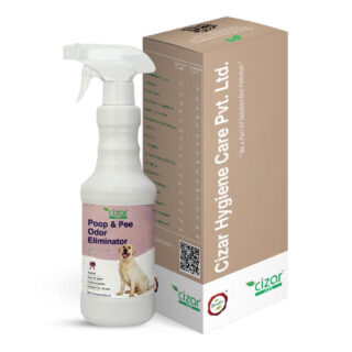 Poop & Pee Pet Stain & Odour Remover Spray, Lemon Scent | Natural, Organic, Eco-Friendly & Non-Toxic | Pet-Safe & Child-Safe | Effective on Carpet, Sofa, Fabric | Bio Enzymes Based - 650 ml