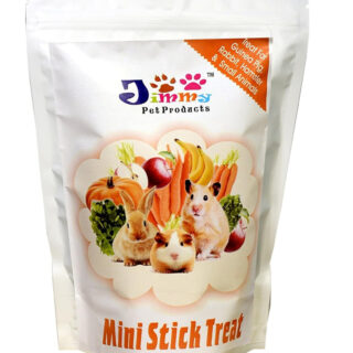 Jimmy Pet Products Mini Stick Veggies & Treat for Rabbit, Guinea Pig, Hamster (Treat) 200Gm for All Life Stages
