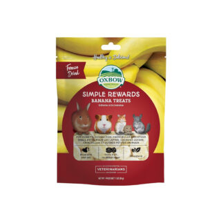 Oxbow Animal Health Simple Rewards Banana Treat for Pets, 1.0-Ounce