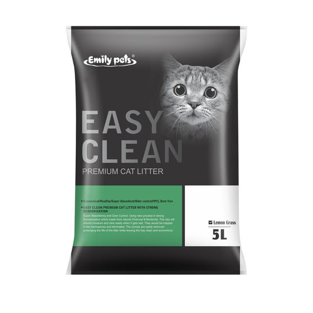Emily Pets Fresh Scented Bentonite Cat Litter Breeder Bag 20kg (Lemon) - Image 2