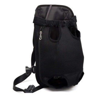 Pets Empire Pet Dog Carrier Adjustable & Breathable Front Chest Backpack Legs Out Cat Puppy Tote Holder Bag Hold Upto Weight 3kgs- (Small, Black)